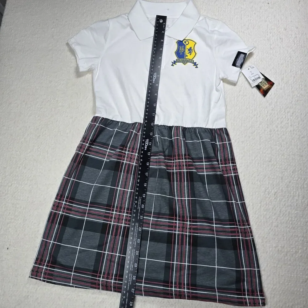 NWT Beetlejuice Girls Northanger School Dress Uniform Size L 10/12 Costume